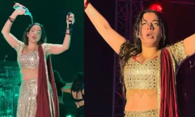 ಲೈವ್ ಶೋ ವೇಳೆ ಮೈ ಮೇಲೆ ನೀರು ಸುರಿದುಕೊಂಡ ಗಾಯಕಿ; ಭಾರಿ ಟ್ರೋಲ್