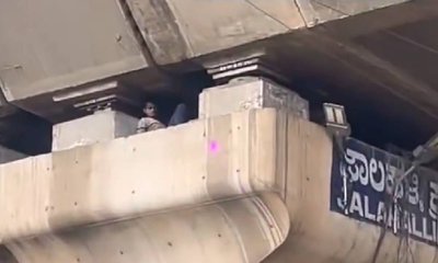 ಬೆಂಗಳೂರಿನ ಫ್ಲೈಓವರ್‌ ಕಂಬದಲ್ಲಿ ವ್ಯಕ್ತಿಯ ವಾಸ್ತವ್ಯ, ಸಿಟಿ ಜನ ಶಾಕ್!