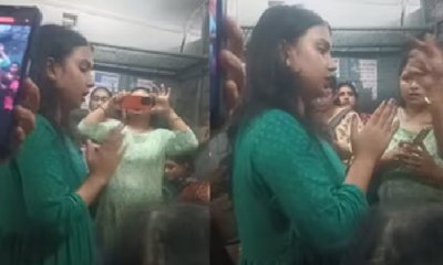 ರೈಲಿನಲ್ಲಿ ಸೀಟು ಪಡೆಯಲು ಪೆಪ್ಪರ್ ಸ್ಪ್ರೇ ಮಾಡಿದ ಯುವತಿ