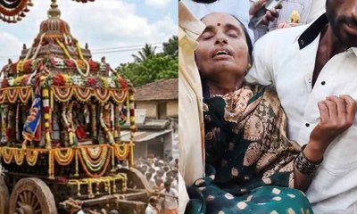ಜಾತ್ರೆಯ ರಥೋತ್ಸವದ ವೇಳೆ ರಥ ಹರಿದು ಮಹಿಳೆಯ ಕಾಲು ಕಟ್‌