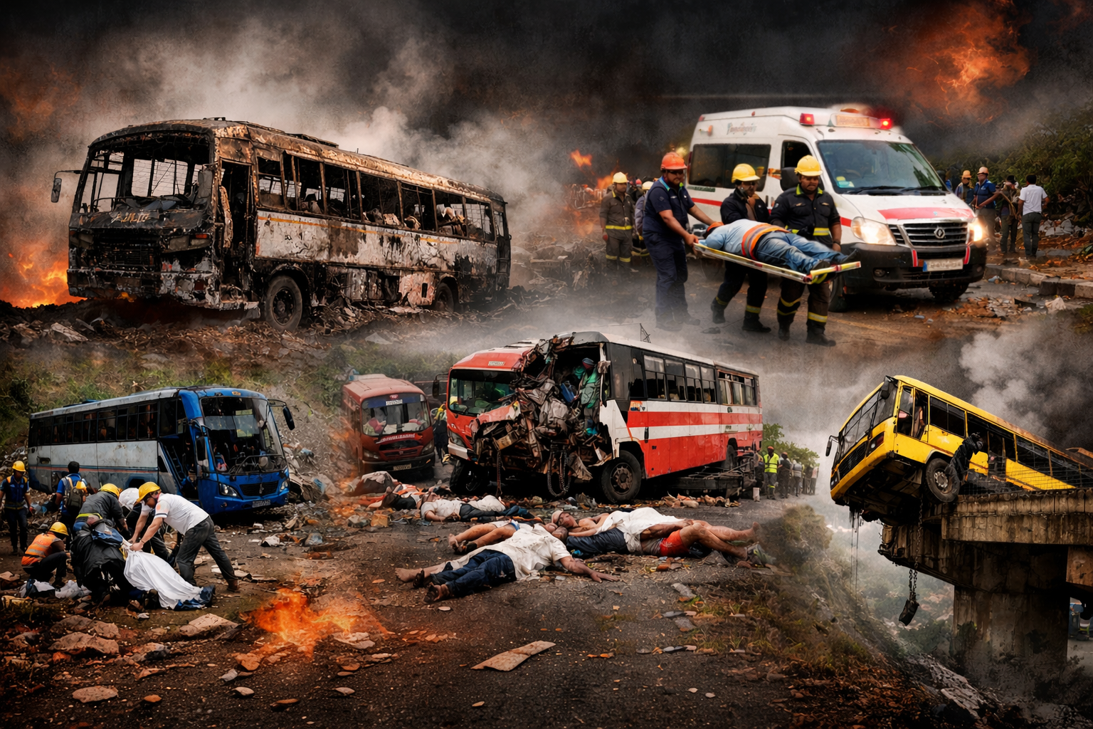 2025ರಲ್ಲಿ ದೇಶವನ್ನು ಕಣ್ಣೀರಲ್ಲಿ ಮುಳುಗಿಸಿದ ಬಸ್ ದುರಂತಗಳು ಇವು