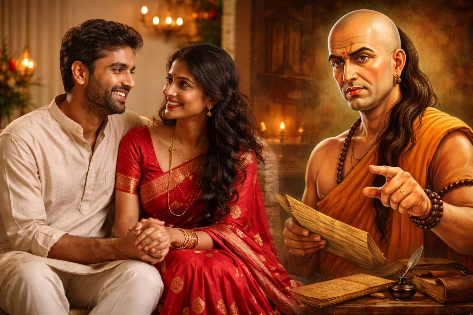 ಸಂತೋಷದ ದಾಂಪತ್ಯಕ್ಕೆ ಚಾಣಕ್ಯ ಹೇಳಿದ 4 ಗುಟ್ಟುಗಳು