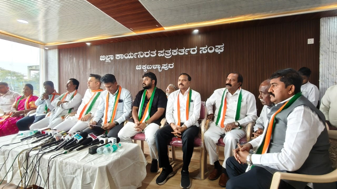 ವಿಬಿ-ಜಿ ರಾಮ್ ಜಿ ವಿರುದ್ದ ಸಚಿವ ಡಾ.ಎಂ.ಸಿ.ಸುಧಾಕರ್, ಎಐಸಿಸಿ ಕಾರ್ಯದರ್ಶಿ ಅಭಿಷೇಕ್ ದತ್ತಾ ವಾಗ್ದಾಳಿ