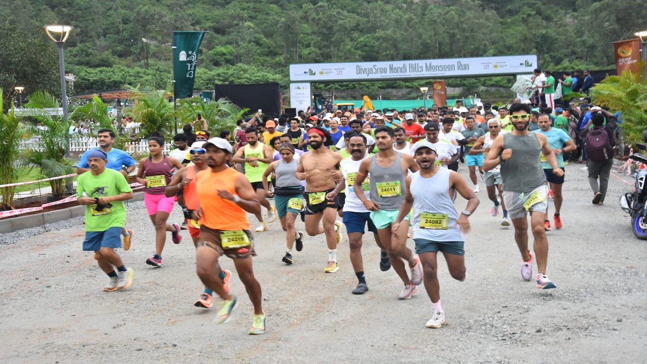 ಭಾರೀ ಯಶಸ್ಸು ಕಂಡ ದಿವ್ಯಶ್ರೀ ನಂದಿ ಹಿಲ್ಸ್ ಮಾನ್ಸೂನ್ ರನ್ ಓಟ