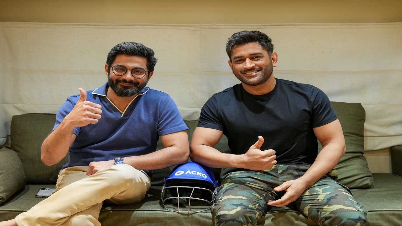 ಆಕ್ಕೊ(ACKO) ಹೂಡಿಕೆದಾರ ಮತ್ತು ಬ್ರ್ಯಾಂಡ್ ರಾಯಭಾರಿ ಎಮ್ಎಸ್ ಧೋನಿ