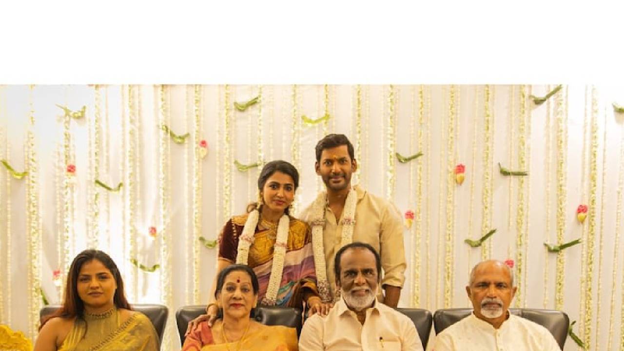 Actor Vishal: ಸಾಯಿ ಧನ್ಶಿಕಾ ಜೊತೆ ನಿಶ್ಚಿತಾರ್ಥ ಮಾಡಿಕೊಂಡ ನಟ ವಿಶಾಲ್; ಫೋಟೋಸ್ ನೋಡಿ - Image 1