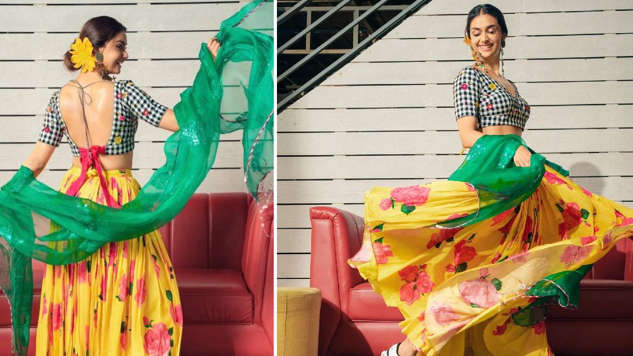 Star Fashion 2025: ಲೆಹೆಂಗಾಗೆ ಶೂ ಧರಿಸಿ ಸ್ಟೈಲಿಂಗ್‌ ರೂಲ್ಸ್ ಬ್ರೇಕ್‌ ಮಾಡಿದ ಕೀರ್ತಿ ಸುರೇಶ್‌ - Image 2