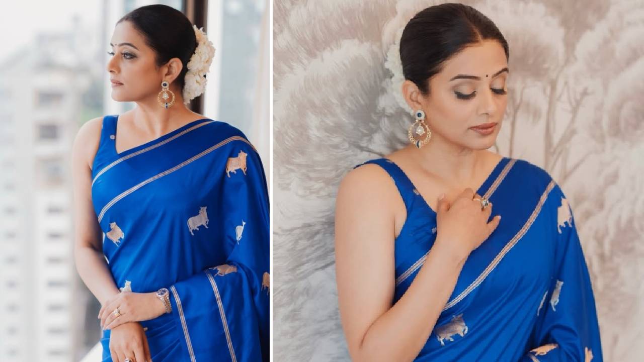 Star Saree Fashion 2025: ನೀಲಿ ಸಿಲ್ಕ್‌ ಸೀರೆಯಲ್ಲಿ ಪ್ರಿಯಾಮಣಿಯಂತೆ ಕಾಣಿಸಲು ಇಲ್ಲಿವೆ 5 ಟಿಪ್ಸ್ - Image 2