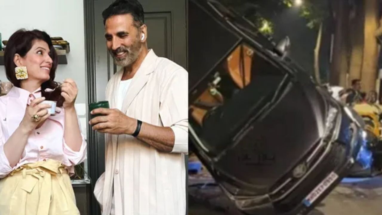 ಅಕ್ಷಯ್ ಕುಮಾರ್ ಕಾರು ಭೀಕರ  ಅಪಘಾತ! ನಜ್ಜುಗುಜ್ಜಾದ ಆಟೋ