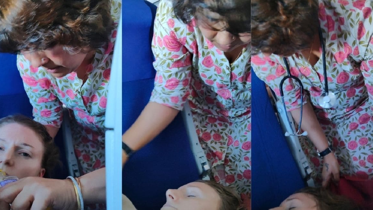 Anjali Nimbalkar: ವಿಮಾನದಲ್ಲಿ ಕುಸಿದು ಬಿದ್ದ ಮಹಿಳೆಗೆ ಮಾಜಿ ಶಾಸಕಿ ಡಾ. ಅಂಜಲಿ ನಿಂಬಾಳ್ಕರ್ ಚಿಕಿತ್ಸೆ; ಸಿಎಂ ಸಿದ್ದರಾಮಯ್ಯ ಮೆಚ್ಚುಗೆ