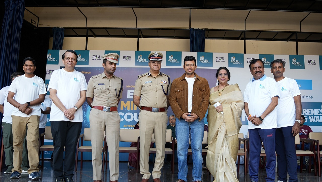 ಬೆಂಗಳೂರಿನಲ್ಲಿ ಯಶಸ್ವಿಯಾಗಿ ಪಾರ್ಶ್ವವಾಯು ಜಾಗೃತಿ ಓಟ ಆಯೋಜಿಸಿದ ಅಪೋಲೋ ಹಾಸ್ಪಿಟಲ್