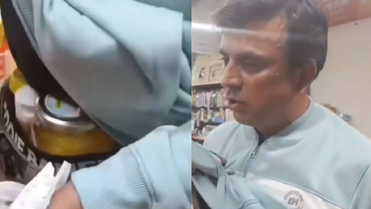 ಹರಿಯಾಣ ಸೂಪರ್ ಮಾರ್ಟ್‌ನಲ್ಲಿ ದೇಸಿ ತುಪ್ಪ ಕಳ್ಳತನ ಮಾಡಿದ ವ್ಯಕ್ತಿ!