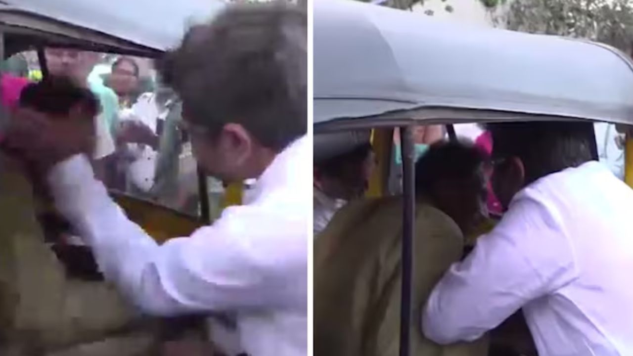 ರಿಕ್ಷಾ ಚಾಲಕನಿಗೆ ಬಿಜೆಪಿ ಶಾಸಕನಿಂದ ಕಪಾಳಮೋಕ್ಷ