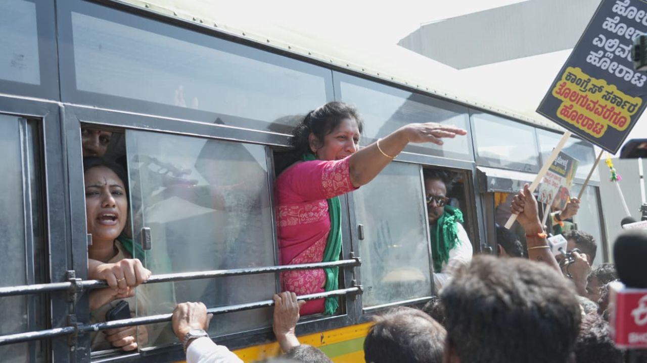 BJP Protest: ರಾಜ್ಯ ಸರ್ಕಾರದ ಆಡಳಿತ ವೈಖರಿಗೆ ಆಕ್ರೋಶ; ಬೆಳಗಾವಿಯಲ್ಲಿ ಬಿಜೆಪಿ ಬೃಹತ್‌ ಪ್ರತಿಭಟನೆ - Image 8