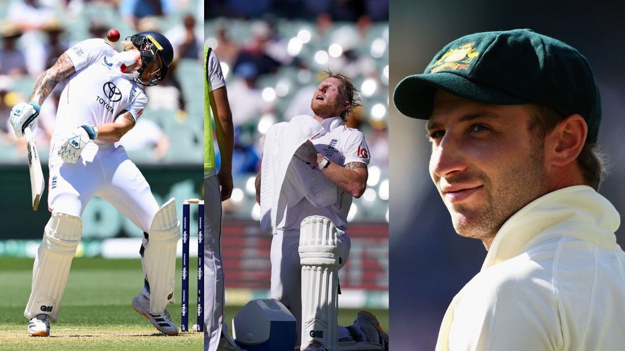 ಮಿಚೆಲ್‌ ಮಾರಕ ಬೌನ್ಸರ್‌, ಬೆನ್‌ ಸ್ಟೋಕ್ಸ್‌ ಪ್ರಾಣ ಕಾಪಾಡಿದ ಹೆಲ್ಮೆಟ್‌!