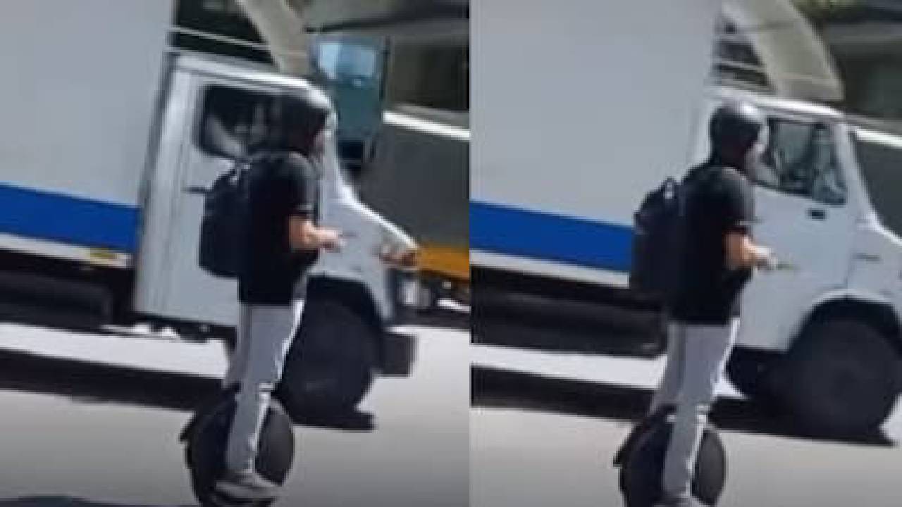 ಬೆಂಗಳೂರು ಟ್ರಾಫಿಕ್‌ ಕಿರಿಕಿರಿಯಿಂದ ತಪ್ಪಿಸಿಕೊಳ್ಳಲು ಯುನಿಸೈಕಲ್ ಮೊರೆ ಹೋದ ಯುವಕ; ವಿಡಿಯೊ ವೈರಲ್‌