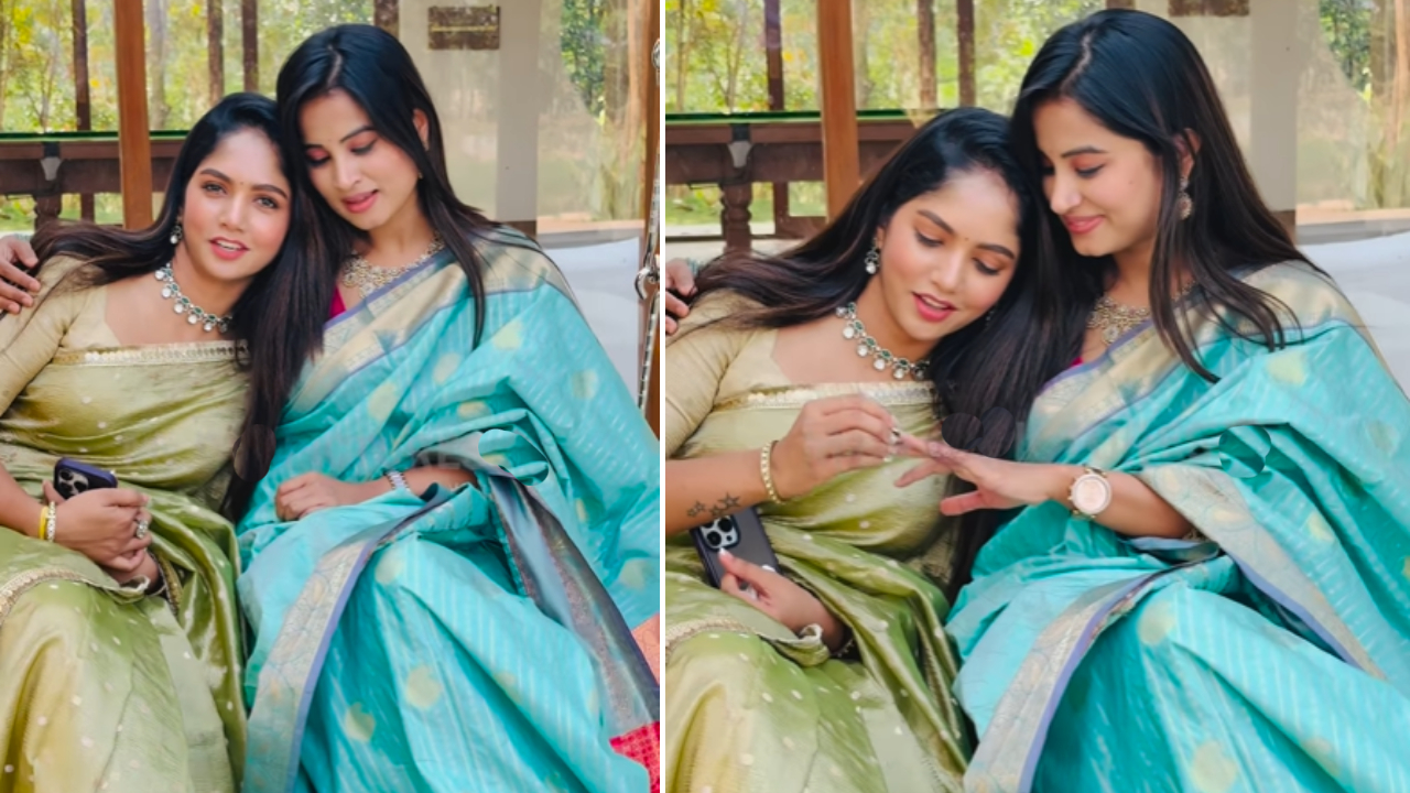 ರಂಜಿತ್ ಎಂಗೇಜ್ಮೆಂಟ್ನಲ್ಲಿ ಅನುಷಾ ಬೆರಳಿಗೆ ಉಂಗುರ ತೊಡಿಸಿದ ಭವ್ಯಾ