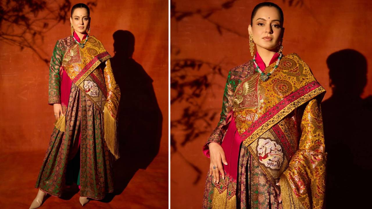 Star Fashion 2025: ಫ್ಯಾಷನಿಸ್ಟಾಗಳ ಮೆಚ್ಚುಗೆ ಗಳಿಸಿದ ಕಂಗನಾ ಧರಿಸಿದ ಗೊಂಚಾ ಟ್ರೆಡಿಷನಲ್‌ ಉಡುಗೆ - Image 3