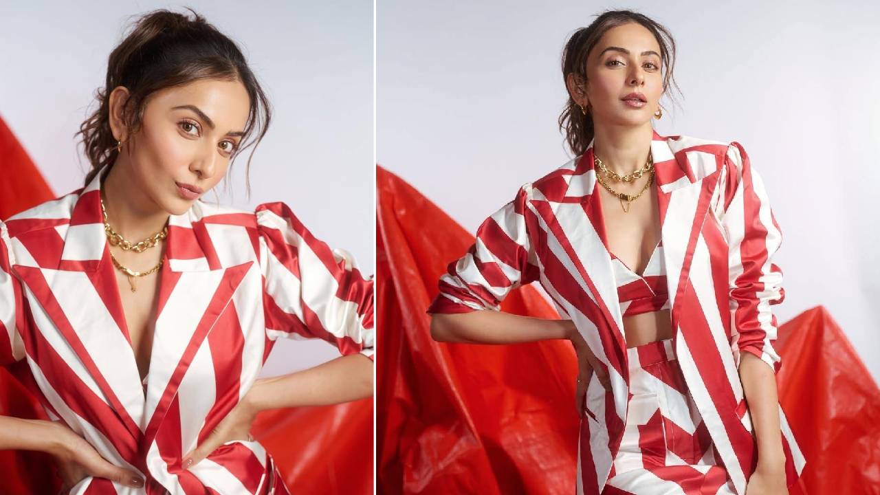 Star Fashion 2026: ಜೆಮೆಟ್ರಿಕ್‌ ಸ್ಟ್ರೈಪ್ಸ್ ಮಿನಿ ಸ್ಕರ್ಟ್‌ನಲ್ಲಿ ರಕುಲ್‌ ಪ್ರೀತ್‌ ಸಿಂಗ್‌ ಬಿಂದಾಸ್‌ ಫ್ಯಾಷನ್‌ - Image 2