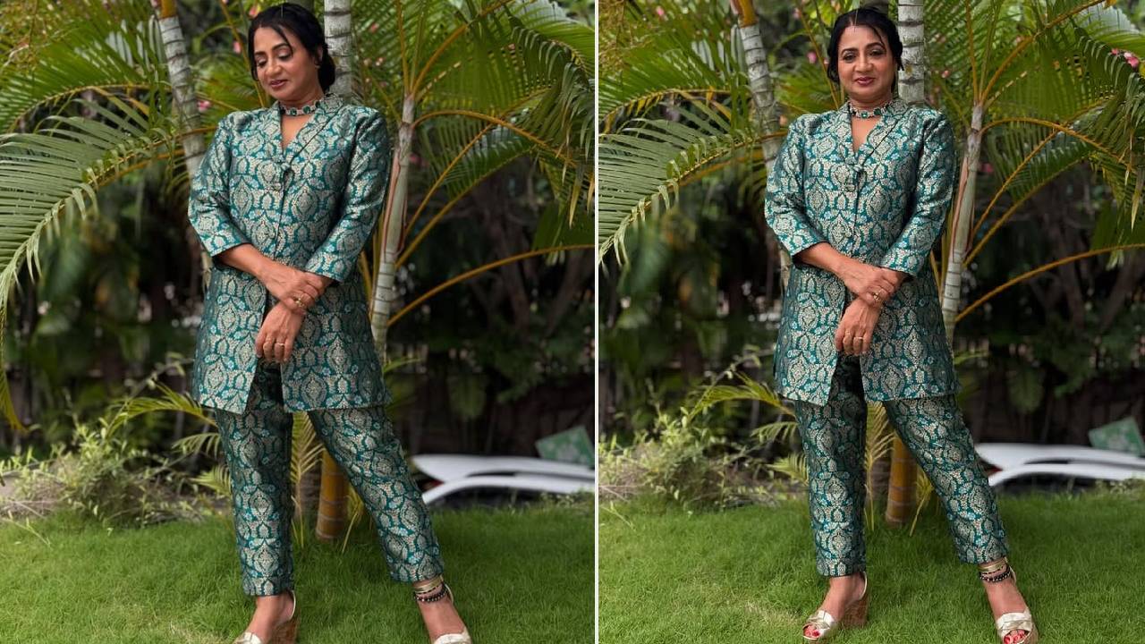Celebrity Fashion 2025: ರೇಷ್ಮೆಯ ಪ್ಯಾಂಟ್ ಸೂಟ್ನಲ್ಲಿ ನಟಿ ವಾಣಿ ಶ್ರೀ ಅತ್ಯಾಕರ್ಷಕ ಲುಕ್ - Image 2