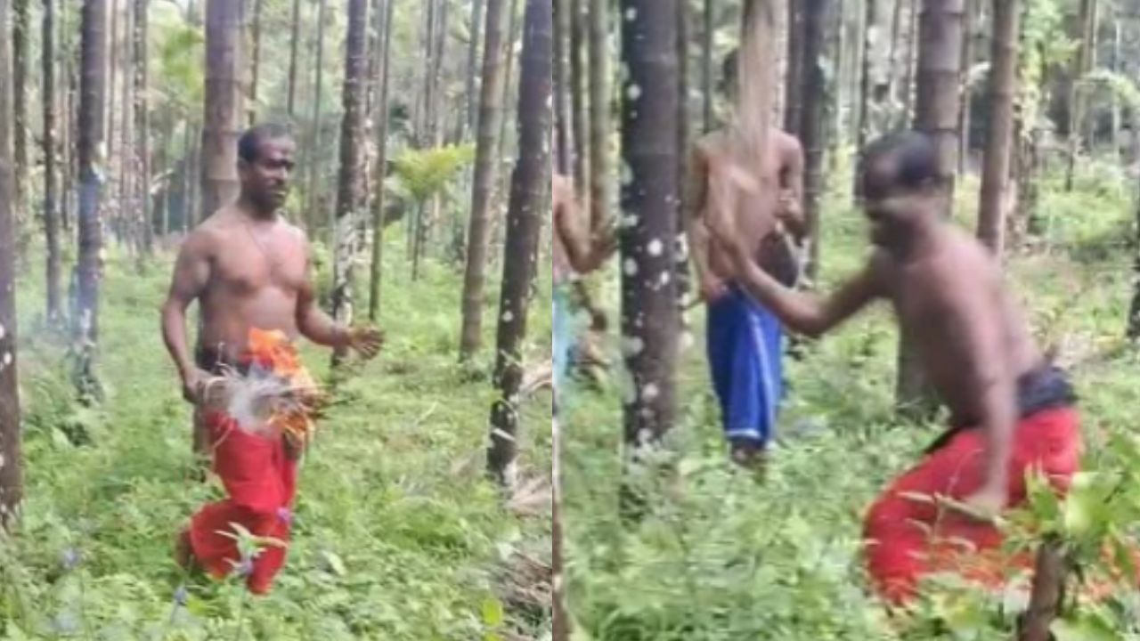 ಕಾಂತಾರ ಸ್ಟೈಲ್‌ನಲ್ಲಿ ಪಂಜು ಹಿಡಿದು ಮಹಿಳೆ ಮೇಲೆ ಹಲ್ಲೆ ಮಾಡಿದ ವ್ಯಕ್ತಿ!