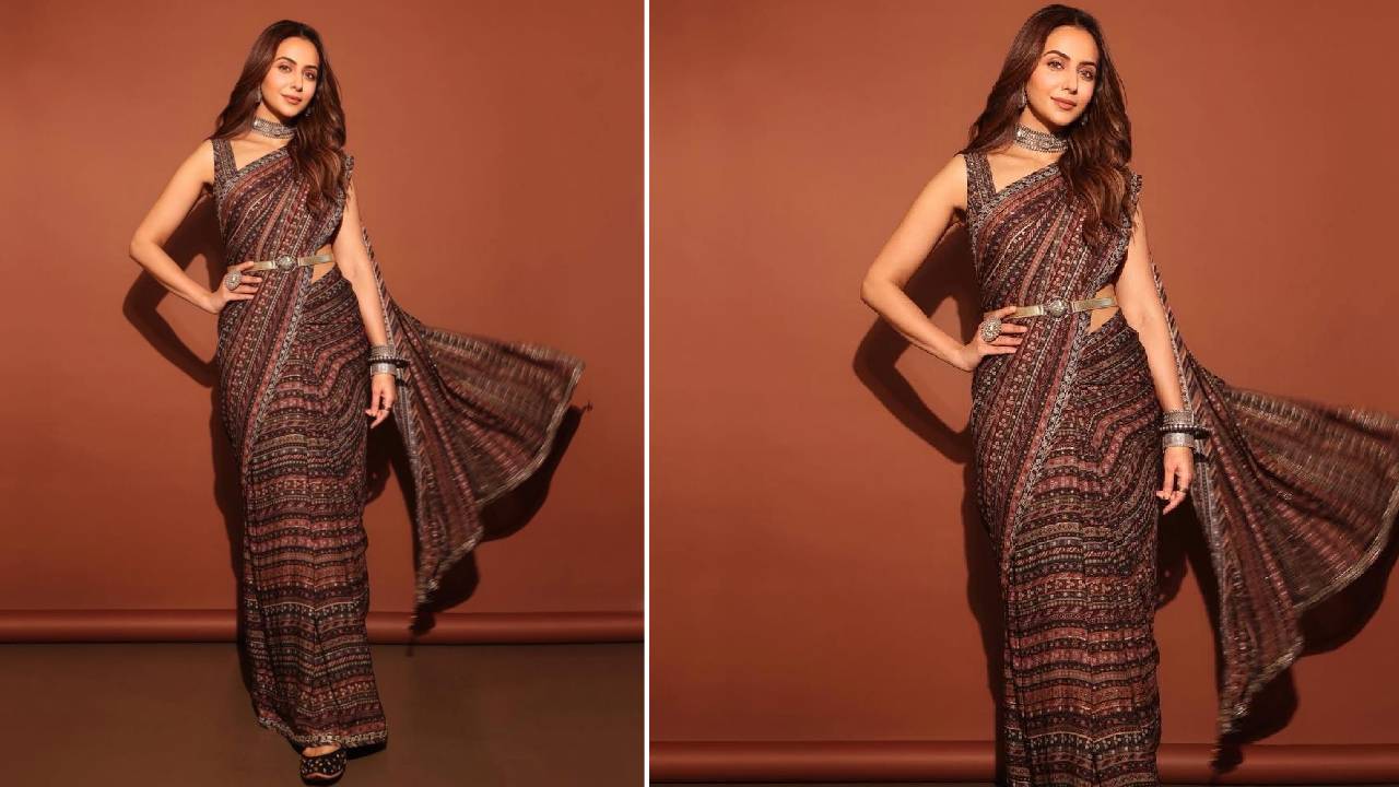 Star Fashion 2026: ರಕುಲ್‌ ಉಟ್ಟ ಪ್ರಿಂಟೆಡ್‌ ಕ್ರೇಪ್‌ ಸೀರೆ ಲುಕ್‌ಗೆ ಇಲ್ಲಿವೆ 5 ಟಿಪ್ಸ್ - Image 2