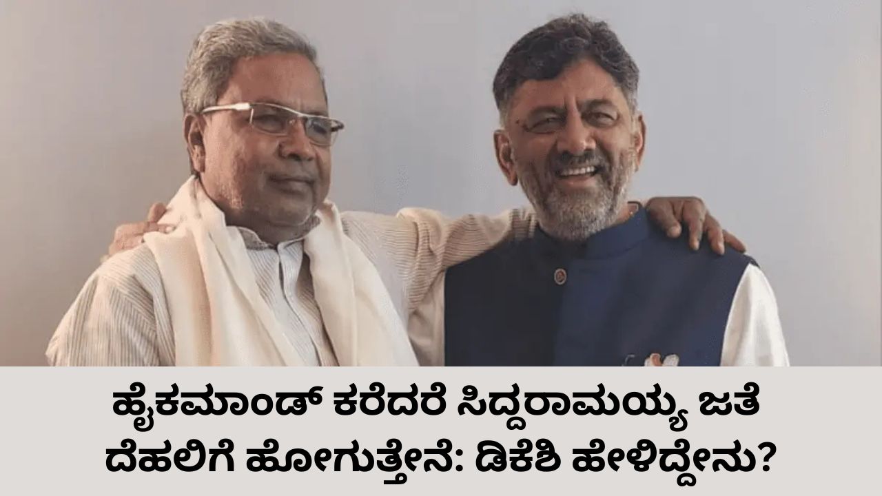 ಹೈಕಮಾಂಡ್ ಕರೆದರೆ ಸಿದ್ದರಾಮಯ್ಯ ಜತೆ ದೆಹಲಿಗೆ ಹೋಗುತ್ತೇನೆ: ಡಿಕೆಶಿ