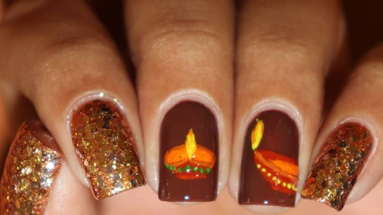 Deepavali Nail art 2025: ದೀಪಾವಳಿ ಸಂಭ್ರಮಕ್ಕೆ ಸಾಕ್ಷಿಯಾಗುತ್ತಿರುವ ನೇಲ್ ಆರ್ಟ್ಗಳಿವು - Image 1