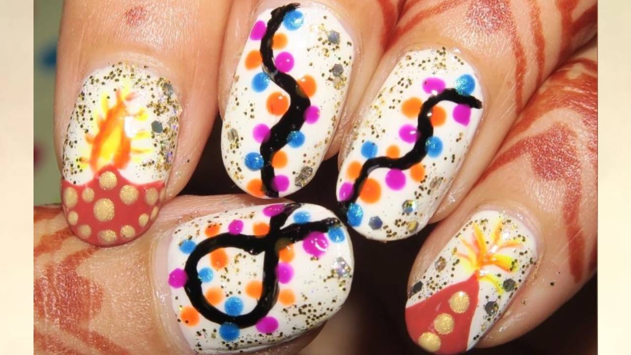 Deepavali Nail art 2025: ದೀಪಾವಳಿ ಸಂಭ್ರಮಕ್ಕೆ ಸಾಕ್ಷಿಯಾಗುತ್ತಿರುವ ನೇಲ್ ಆರ್ಟ್ಗಳಿವು - Image 3
