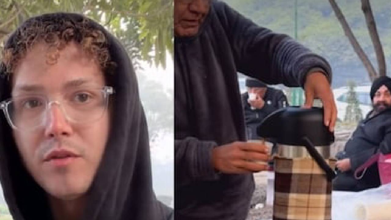 ದೆಹಲಿ ಪಾರ್ಕ್‌ನಲ್ಲಿ ಅಮೆರಿಕದ ಪ್ರವಾಸಿಗೆ ಚಹಾ ನೀಡಿ ಮನಗೆದ್ದ ಸ್ಥಳೀಯರು