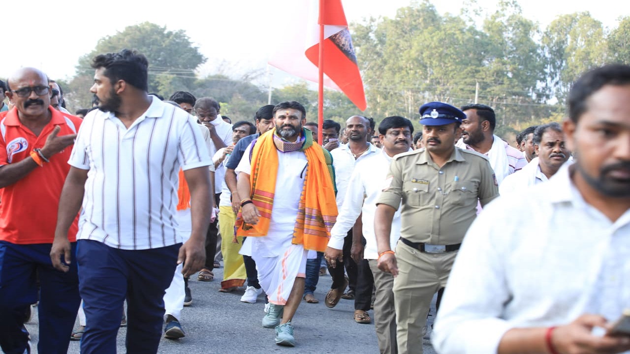 ಸಂಸದ ಡಾ.ಕೆ.ಸುಧಾಕರ್ ನೇತೃತ್ವದಲ್ಲಿ ನಡೆದ ನಂದಿಗಿರಿ ಪ್ರದಕ್ಷಿಣೆ