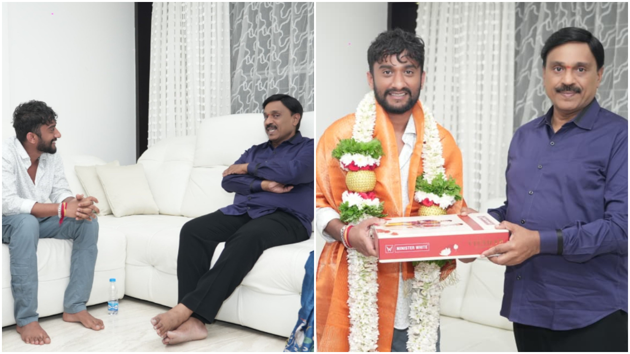 Photos: ಜನಾರ್ದನ ರೆಡ್ಡಿ ಮನೆಗೆ ʻಬಿಗ್ ಬಾಸ್ʼ ವಿನ್ನರ್ ಗಿಲ್ಲಿ ನಟ ಭೇಟಿ