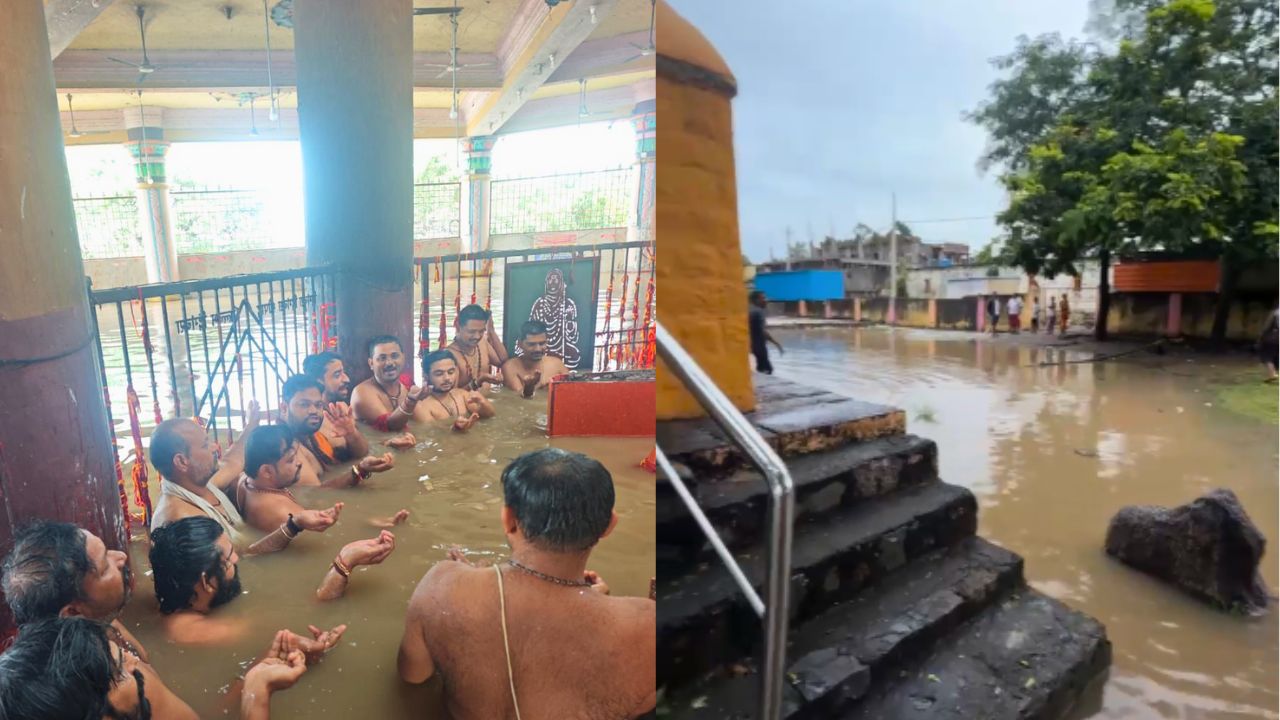 ಪ್ರವಾಹಕ್ಕೆ ತತ್ತರಿಸಿದ ಗಾಣಗಾಪುರ; ಭಕ್ತರಿಗೆ ದರ್ಶನವಿಲ್ಲ, ಪೂಜೆ ಸ್ಥಗಿತ!