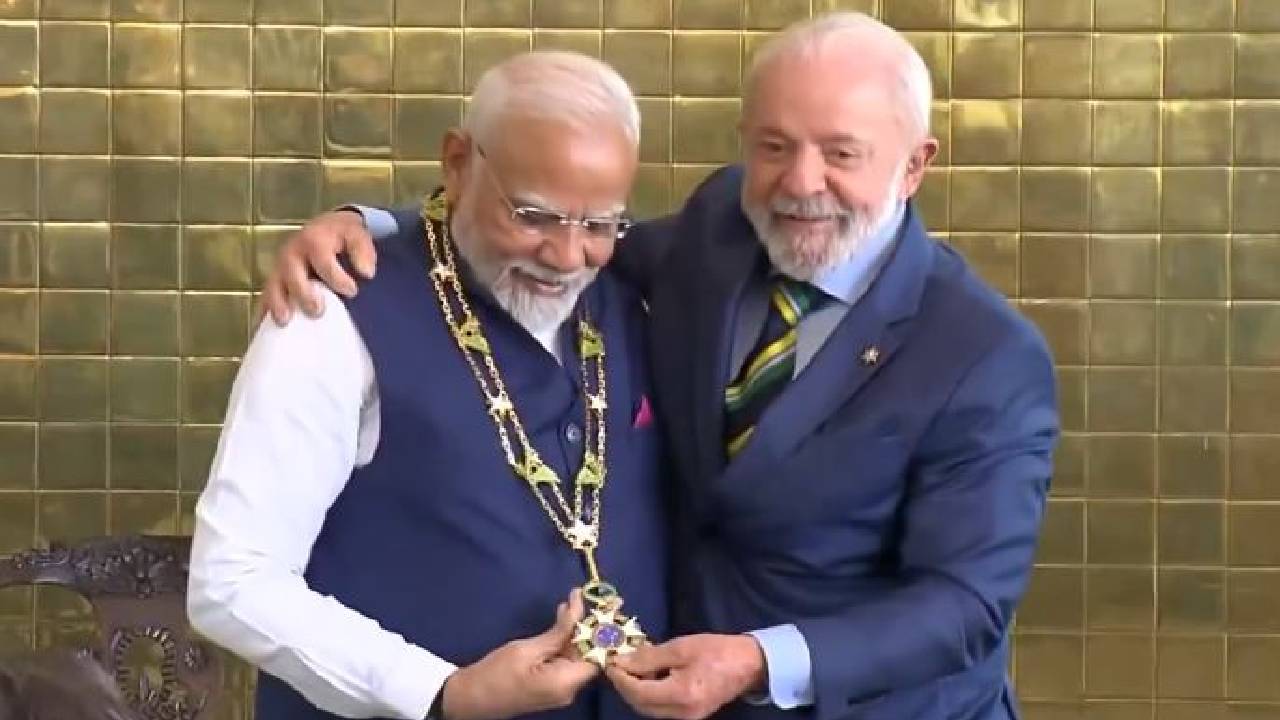 ಪ್ರಧಾನಿ ಮೋದಿಗೆ ಬ್ರೆಜಿಲ್ನ ಅತ್ಯುನ್ನತ ನಾಗರಿಕ ಪ್ರಶಸ್ತಿ ಪ್ರದಾನ