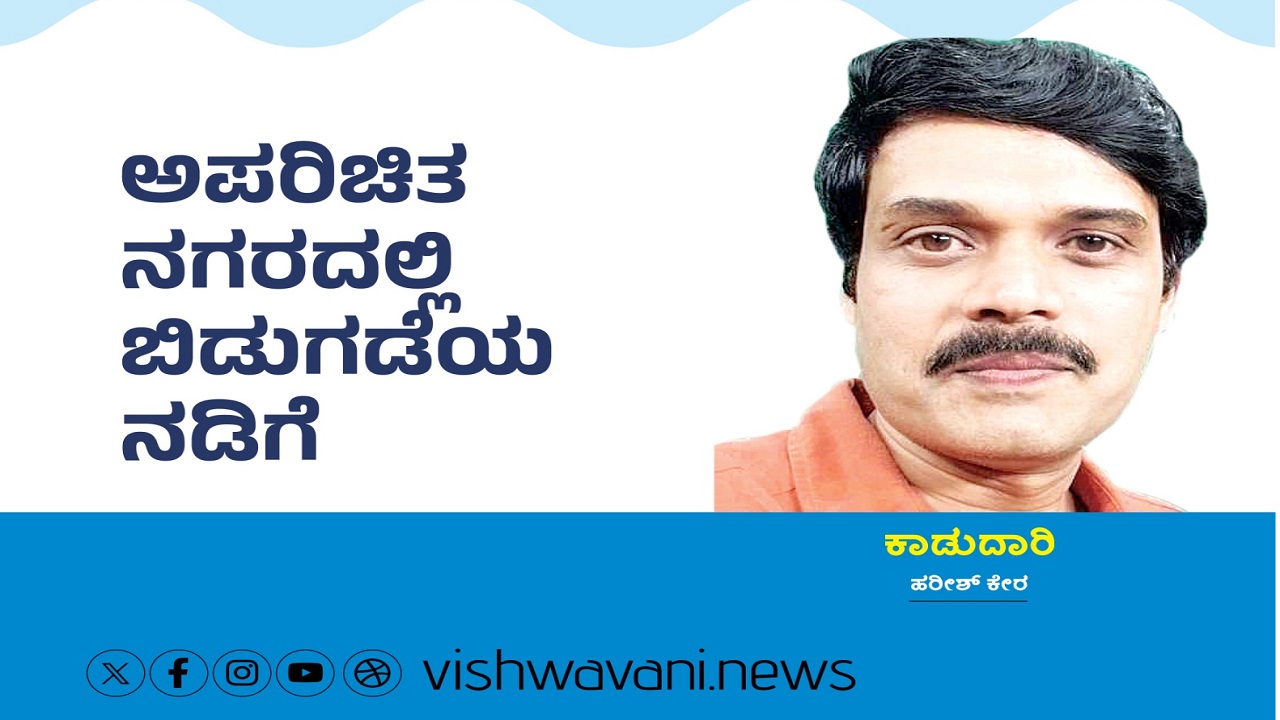 Harish Kera Column: ಅಪರಿಚಿತ ನಗರದಲ್ಲಿ ಬಿಡುಗಡೆಯ ನಡಿಗೆ
