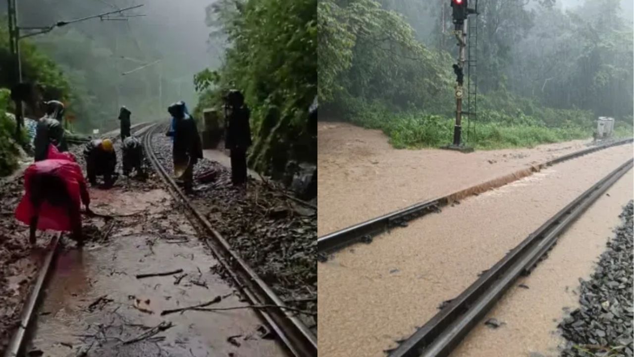 ಹಾಸನದಲ್ಲಿ ಮಳೆ ಆರ್ಭಟ; 15 ಕಡೆ ಭೂಕುಸಿತ, ರೈಲು ಸಂಚಾರ ಸ್ಥಗಿತ