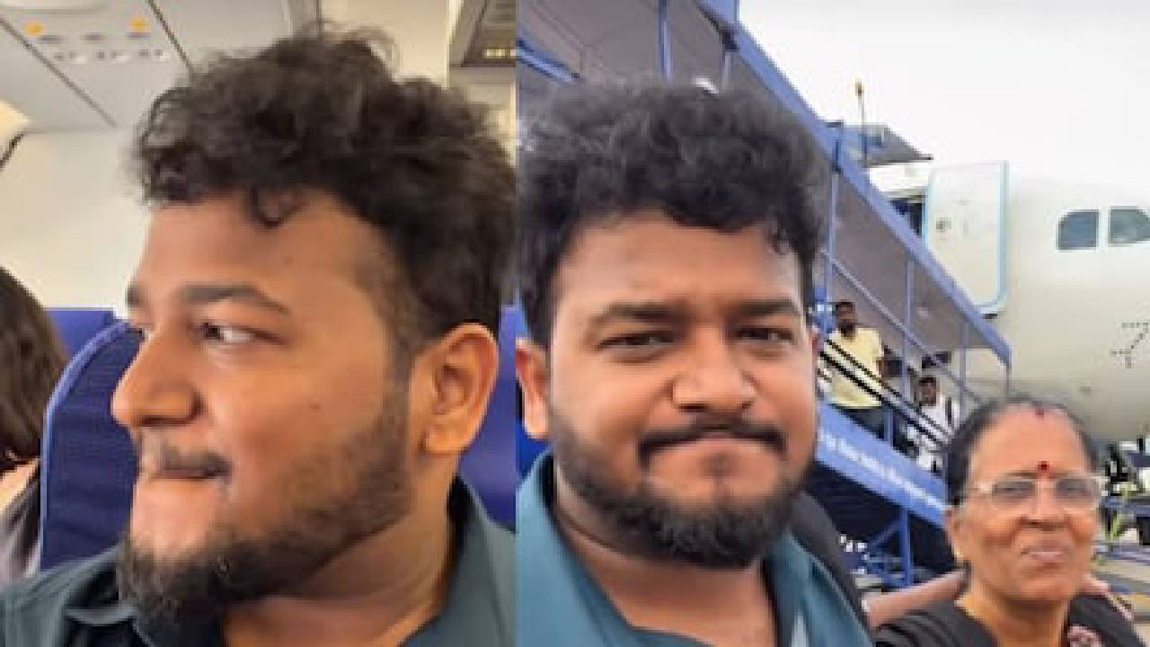 ಹೆತ್ತವರನ್ನು ಮೊದಲ ಬಾರಿ ವಿಮಾನದಲ್ಲಿ ಕರೆದೊಯ್ದ ಮಗ