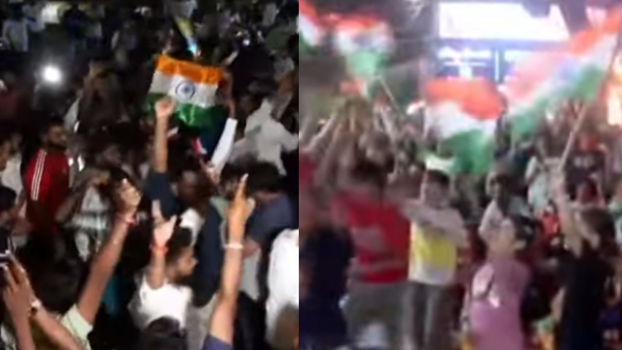 ಟೀಂ ಇಂಡಿಯಾ ಗೆಲುವು; ರಾಜ್ಯಾದ್ಯಂತ ಅಭಿಮಾನಿಗಳ ಸಂಭ್ರಮ