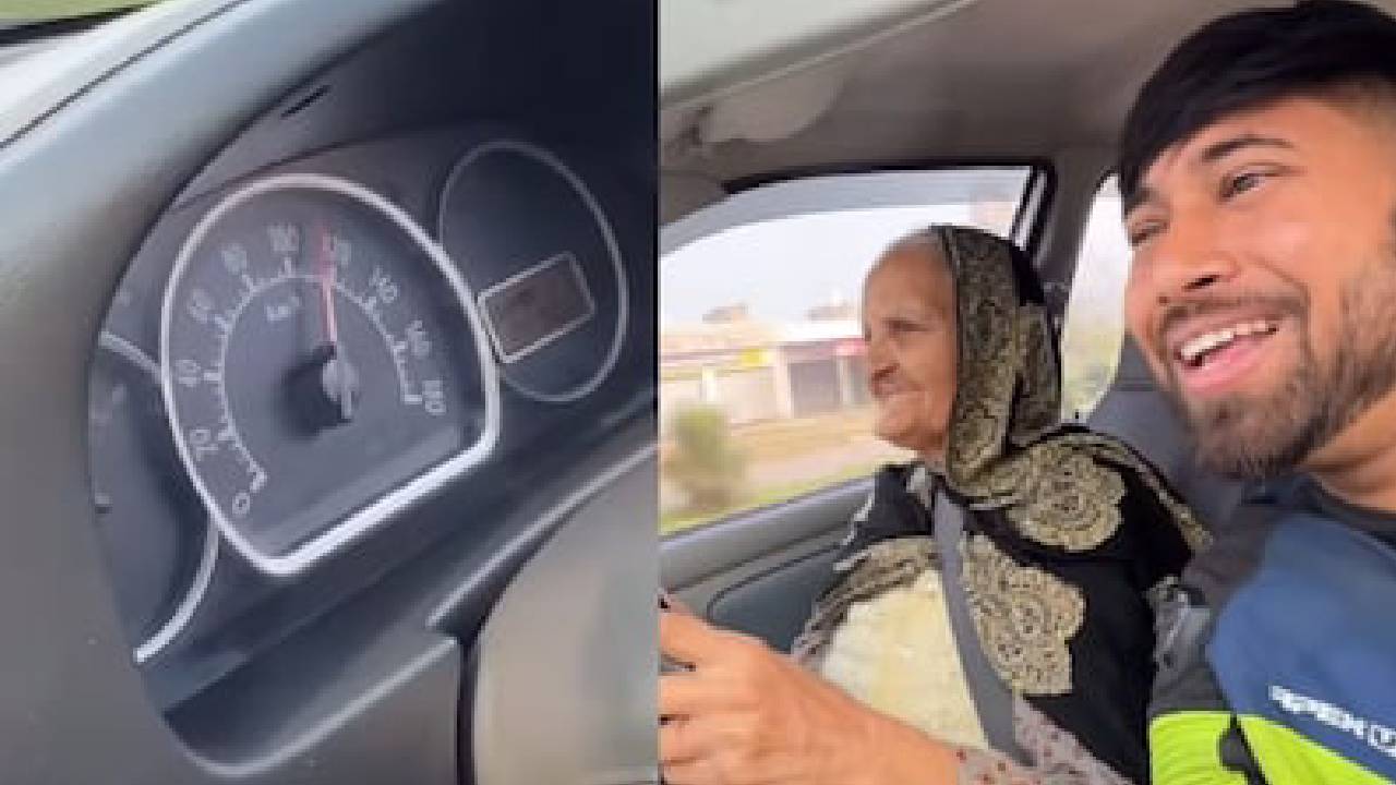 120 ಕಿ.ಮೀ. ವೇಗದಲ್ಲಿ ಕಾರು ಓಡಿಸಿದ ಅಜ್ಜಿ: ವಿಡಿಯೊ ವೈರಲ್