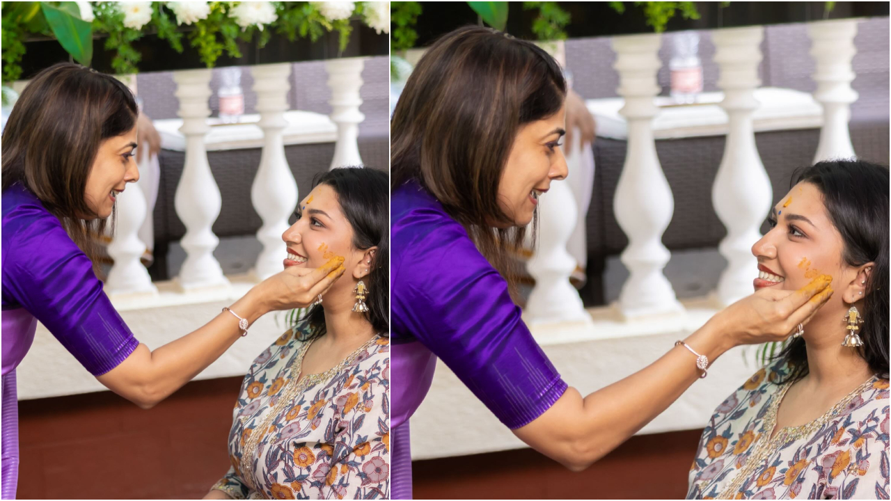 Sanvi Sudeep: ಸುದೀಪ್‌ ಫ್ಯಾಮಿಲಿಯಲ್ಲಿ ಮದುವೆ ಸಂಭ್ರಮ; ಮಗಳಿಗೆ ಅರಿಶಿಣ ಹಚ್ಚಿ ಸಂಭ್ರಮಿಸಿದ ʻಕಿಚ್ಚʼ ದಂಪತಿ - Image 2