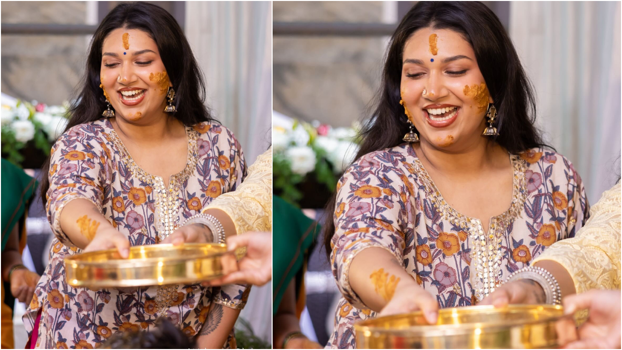 Sanvi Sudeep: ಸುದೀಪ್‌ ಫ್ಯಾಮಿಲಿಯಲ್ಲಿ ಮದುವೆ ಸಂಭ್ರಮ; ಮಗಳಿಗೆ ಅರಿಶಿಣ ಹಚ್ಚಿ ಸಂಭ್ರಮಿಸಿದ ʻಕಿಚ್ಚʼ ದಂಪತಿ - Image 3