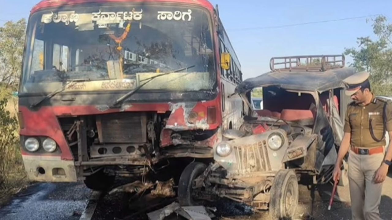 ಕಲಬುರಗಿಯಲ್ಲಿ ಭೀಕರ ಸರಣಿ ಅಪಘಾತ; ವೃದ್ಧ ದಂಪತಿ ಸೇರಿ ಮೂವರ ಸಾವು