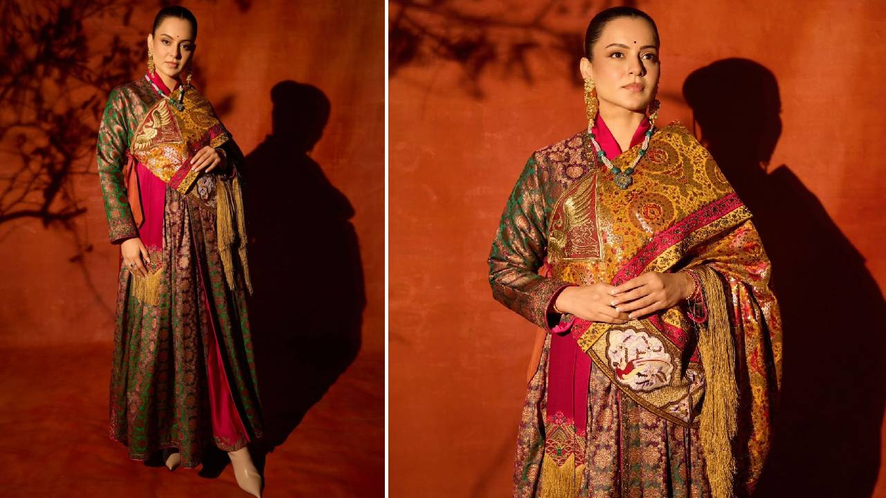 Star Fashion 2025: ಫ್ಯಾಷನಿಸ್ಟಾಗಳ ಮೆಚ್ಚುಗೆ ಗಳಿಸಿದ ಕಂಗನಾ ಧರಿಸಿದ ಗೊಂಚಾ ಟ್ರೆಡಿಷನಲ್‌ ಉಡುಗೆ - Image 1