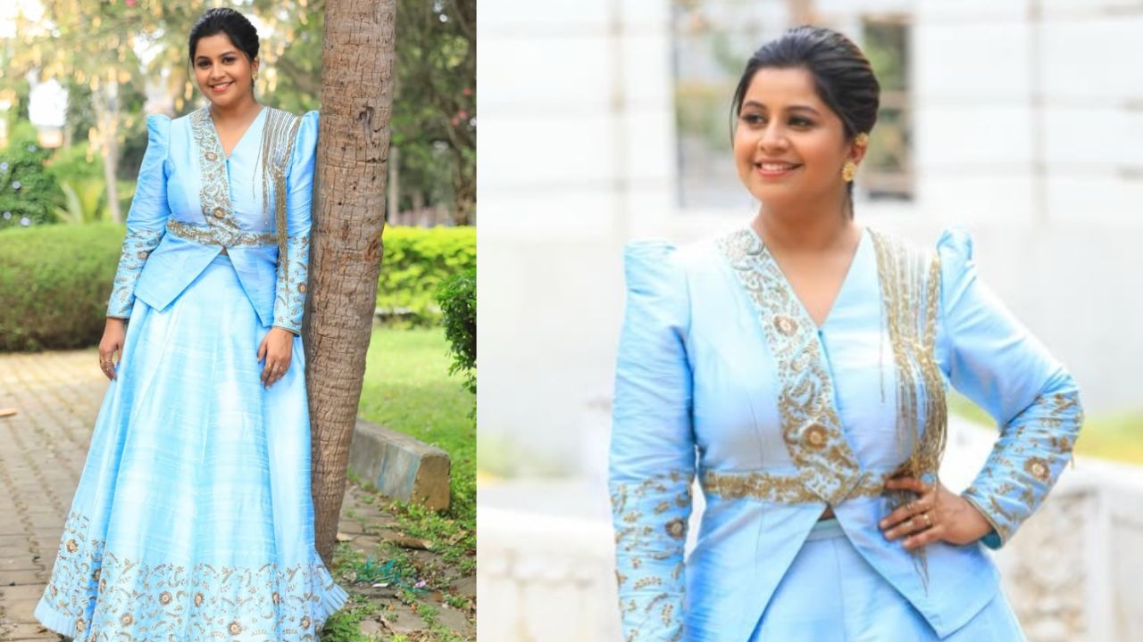 Star Fashion 2025: ಇಂಡೋ-ವೆಸ್ಟರ್ನ್‌ ಡಿಸೈನರ್‌ ಸ್ಕರ್ಟ್‌ನಲ್ಲಿ ವಿಂಟರ್‌ ಫ್ಯಾಷನ್‌ಗೆ ಸೈ ಎಂದ ಅನುಶ್ರೀ - Image 4