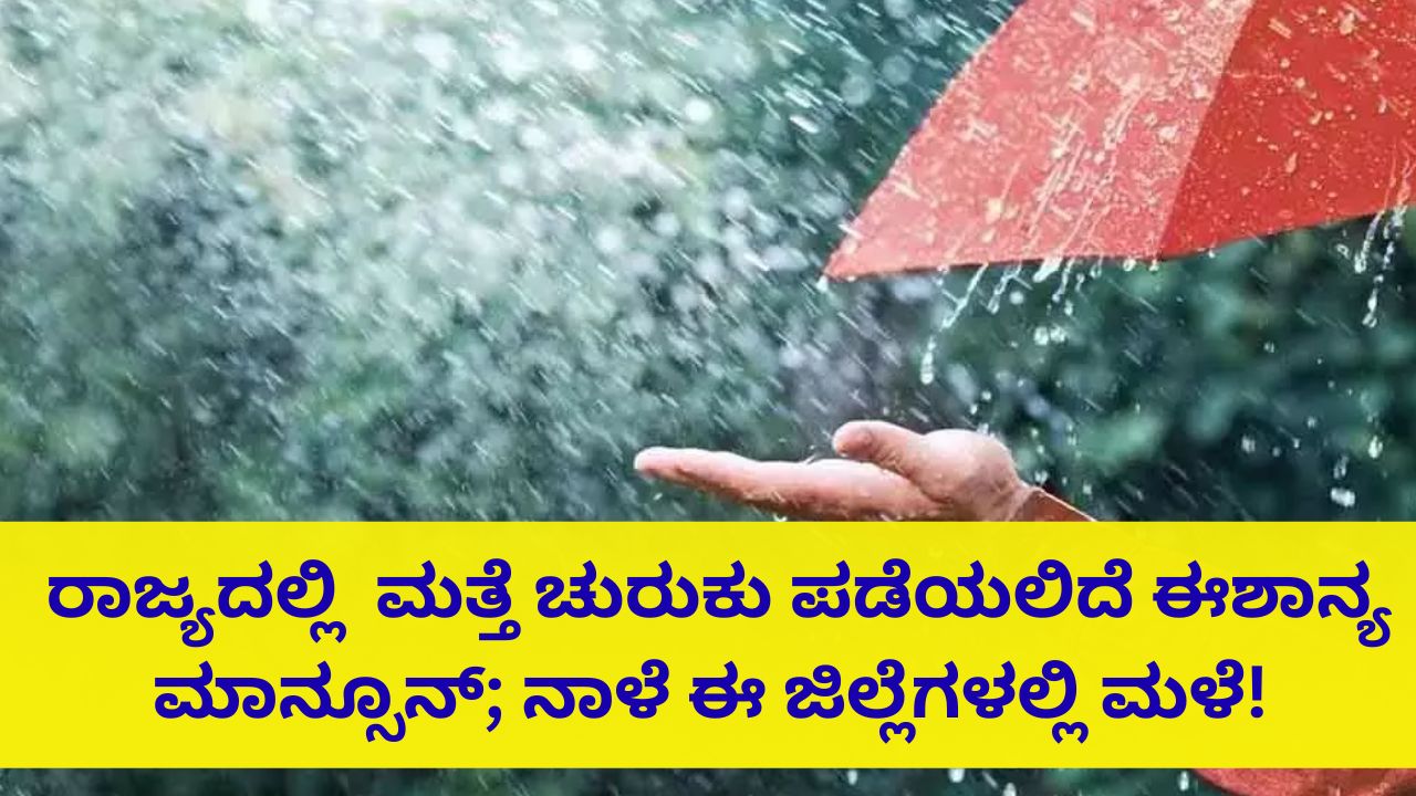 ನಾಳೆ ಕರಾವಳಿ, ದಕ್ಷಿಣ ಒಳನಾಡಿನಲ್ಲಿ ಹಗುರ ಮಳೆ ನಿರೀಕ್ಷೆ