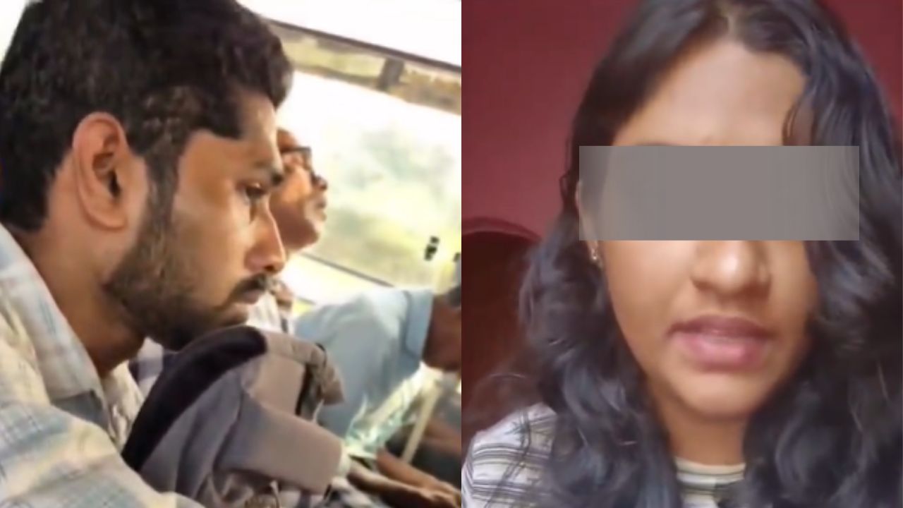 ಬಸ್‌ನಲ್ಲಿ ಯುವತಿ ಎದೆಗೆ ಕೈ ಹಾಕಿದ ಯುವಕ; ಕಾಮುಕನಿಗೆ ಧರ್ಮದೇಟು