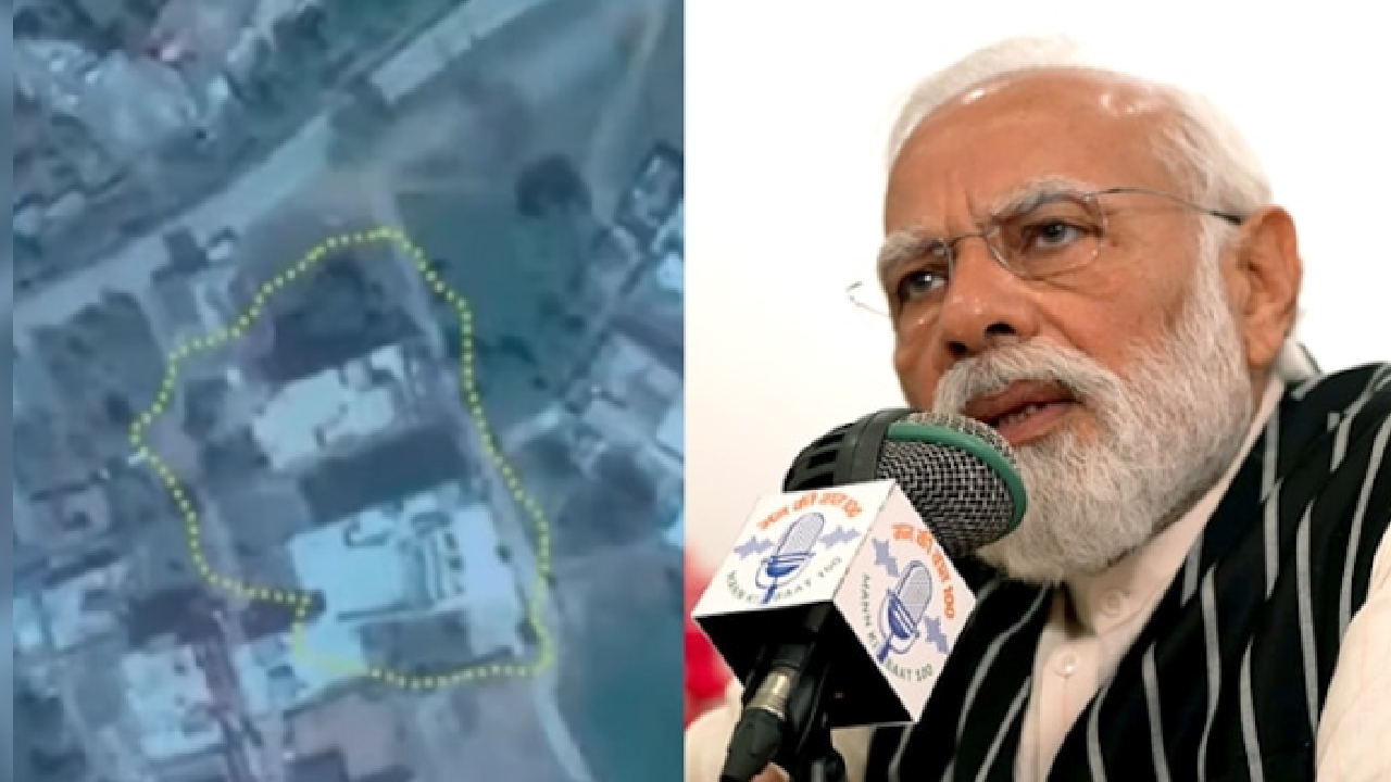 ಭಯೋತ್ಪಾದಕ ಶಿಬಿರಗಳನ್ನು ಹೊಡೆದುರುಳಿಸಿದ ಚಿತ್ರ ತೋರಿಸಿದ ಮೋದಿ