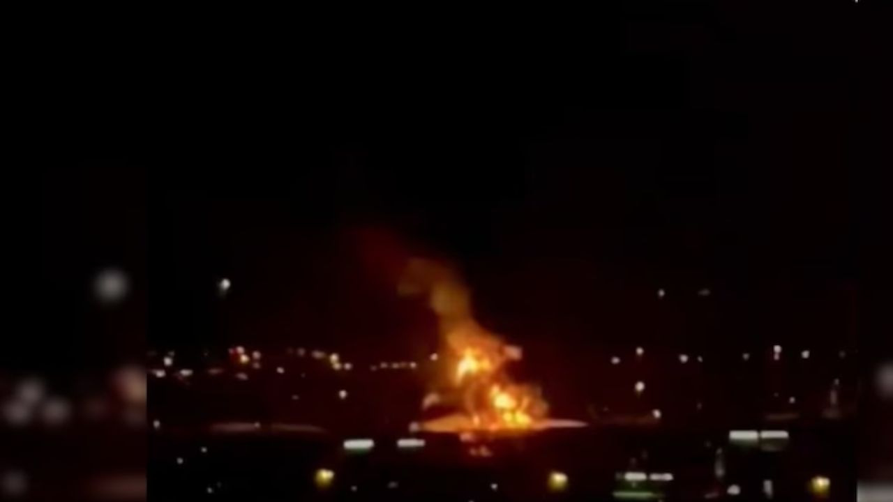 ಇರಾನ್ ಡ್ರೋನ್ ದಾಳಿ: ದುಬೈ ವಿಮಾನ ನಿಲ್ದಾಣದ ಬಳಿ ಭಾರಿ ಬೆಂಕಿ