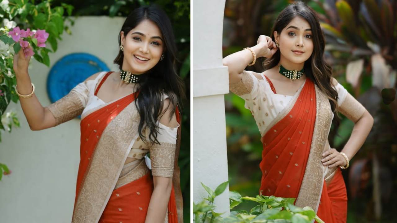 ಕೆಂಪು ಬಣ್ಣದ ಸೀರೆಯಲ್ಲಿ ಮಿರಮಿರ ಮಿಂಚಿದ ಮೋಕ್ಷಿತಾ ಪೈ