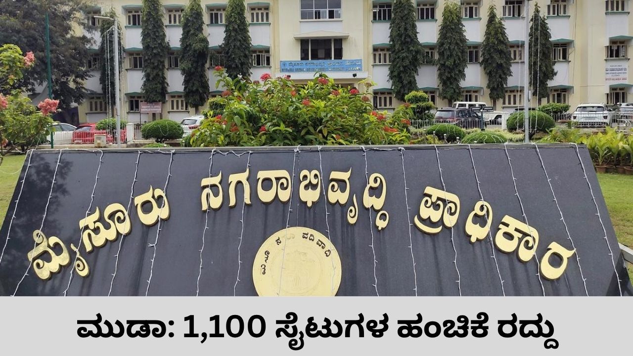 ಮುಡಾ ಹಗರಣ: 1,100 ಬದಲಿ ನಿವೇಶನ ಹಂಚಿಕೆ ರದ್ದು